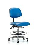 GSS41234 | Vinyl ESD Chair Medium Bench Height with Chrome Fo