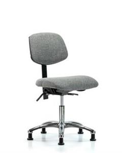 GSS41315 | Fabric Chair Chrome Desk Height with Stationary Gl