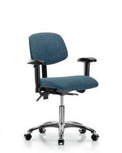 GSS41319 | Fabric Chair Chrome Desk Height with Adjustable Ar