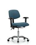 GSS41319 | Fabric Chair Chrome Desk Height with Adjustable Ar