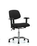 GSS41323 | Fabric Chair Chrome Desk Height with Adjustable Ar