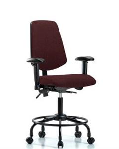 GSS41457 | Fabric Chair Desk Height with Round Tube Base Medi