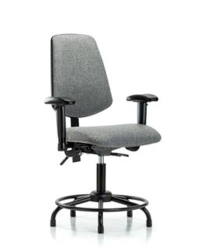 GSS41465 | Fabric Chair Desk Height with Round Tube Base Medi