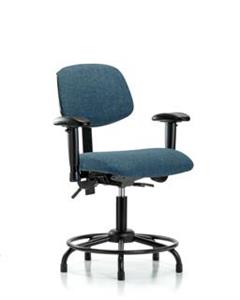GSS41514 | Fabric Chair Desk Height with Round Tube Base Stat