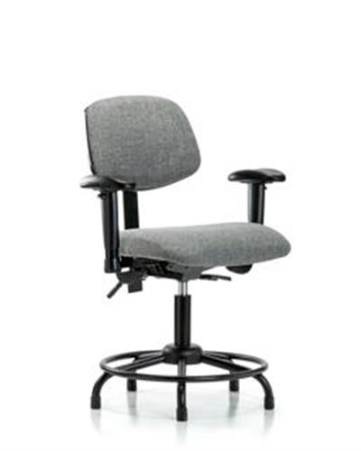 GSS41545 | Fabric Chair Desk Height with Round Tube Base Seat