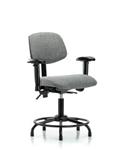 GSS41545 | Fabric Chair Desk Height with Round Tube Base Seat