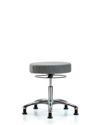 GSS41555 | Fabric Stool without Back Chrome Desk Height with