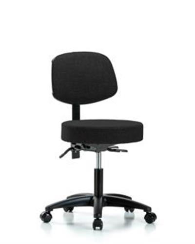 GSS41598 | Fabric Stool with Back Desk Height with Casters in