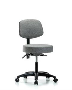 GSS41600 | Fabric Stool with Back Desk Height with Casters in