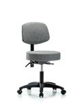 GSS41600 | Fabric Stool with Back Desk Height with Casters in