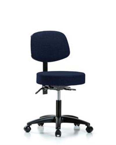 GSS41601 | Fabric Stool with Back Desk Height with Casters in