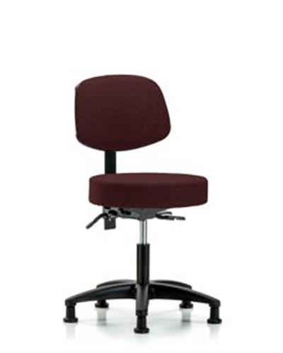 GSS41602 | Fabric Stool with Back Desk Height with Stationary