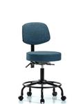 GSS41619 | Fabric Stool with Back Desk Height with Round Tube
