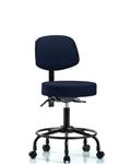 GSS41621 | Fabric Stool with Back Desk Height with Round Tube