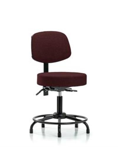 GSS41622 | Fabric Stool with Back Desk Height with Round Tube