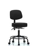 GSS41628 | Fabric Stool with Back Desk Height with Round Tube