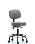 GSS41630 | Fabric Stool with Back Desk Height with Round Tube