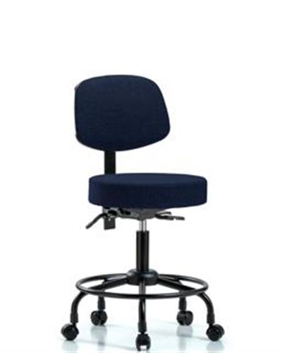 GSS41631 | Fabric Stool with Back Desk Height with Round Tube