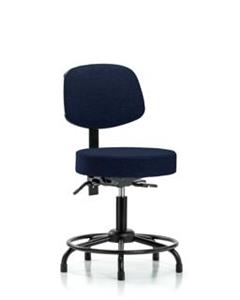 GSS41636 | Fabric Stool with Back Desk Height with Round Tube