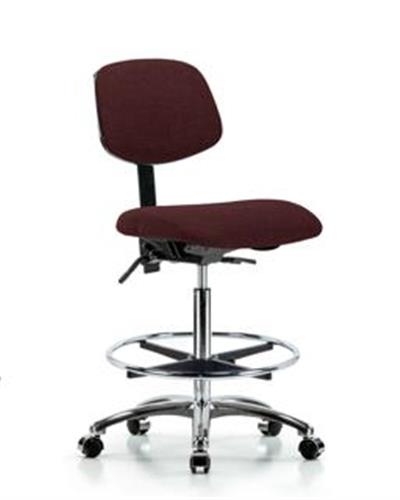 GSS41637 | Fabric Chair Chrome High Bench Height with Chrome