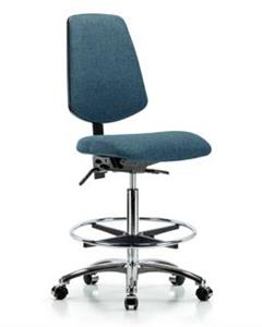 GSS41679 | Fabric Chair Chrome High Bench Height with Medium