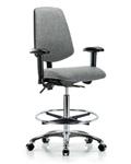 GSS41690 | Fabric Chair Chrome High Bench Height with Medium