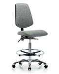 GSS41700 | Fabric Chair Chrome High Bench Height with Medium