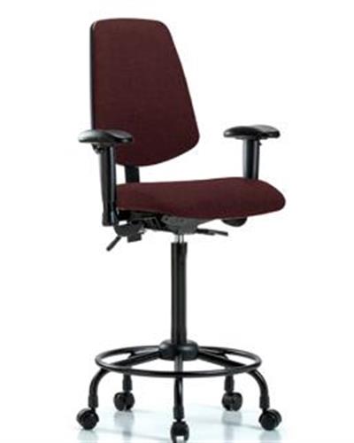 GSS41827 | Fabric Chair High Bench Height with Round Tube Bas