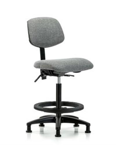 GSS41845 | Fabric Chair High Bench Height with Black Foot Rin