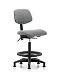 GSS41845 | Fabric Chair High Bench Height with Black Foot Rin