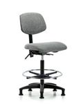 GSS41855 | Fabric Chair High Bench Height with Chrome Foot Ri