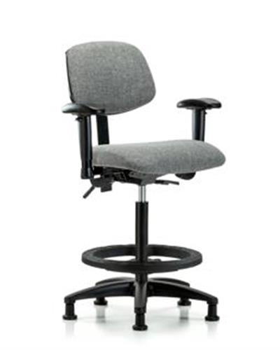 GSS41865 | Fabric Chair High Bench Height with Adjustable Arm