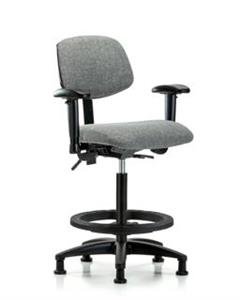 GSS41865 | Fabric Chair High Bench Height with Adjustable Arm
