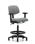 GSS41865 | Fabric Chair High Bench Height with Adjustable Arm