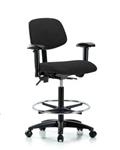 GSS41868 | Fabric Chair High Bench Height with Adjustable Arm