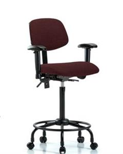GSS41947 | Fabric Chair High Bench Height with Round Tube Bas