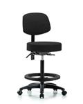GSS42018 | Fabric Stool with Back High Bench Height with Blac