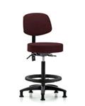 GSS42022 | Fabric Stool with Back High Bench Height with Blac