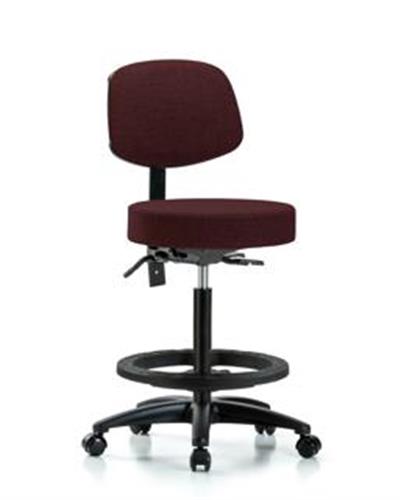 GSS42037 | Fabric Stool with Back High Bench Height with Seat