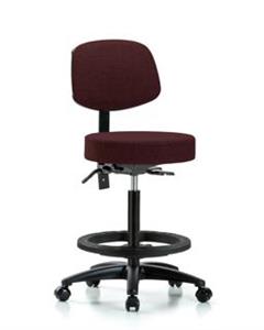GSS42037 | Fabric Stool with Back High Bench Height with Seat