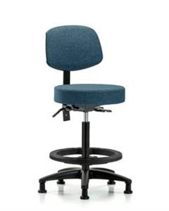 GSS42044 | Fabric Stool with Back High Bench Height with Seat