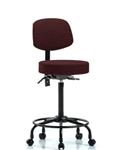 GSS42067 | Fabric Stool with Back High Bench Height with Roun