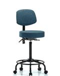 GSS42069 | Fabric Stool with Back High Bench Height with Roun