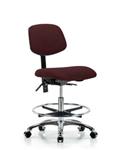 GSS42117 | Fabric Chair Chrome Medium Bench Height with Seat