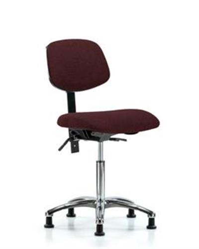 GSS42132 | Fabric Chair Chrome Medium Bench Height with Seat