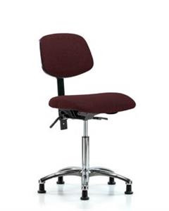 GSS42132 | Fabric Chair Chrome Medium Bench Height with Seat