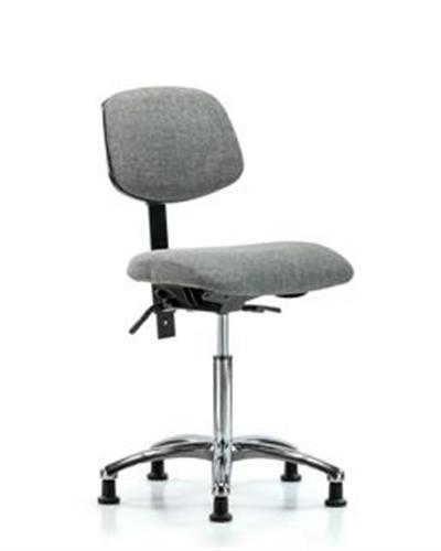 GSS42135 | Fabric Chair Chrome Medium Bench Height with Seat
