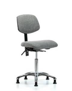 GSS42135 | Fabric Chair Chrome Medium Bench Height with Seat