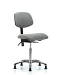 GSS42135 | Fabric Chair Chrome Medium Bench Height with Seat