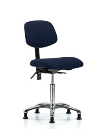 GSS42136 | Fabric Chair Chrome Medium Bench Height with Seat